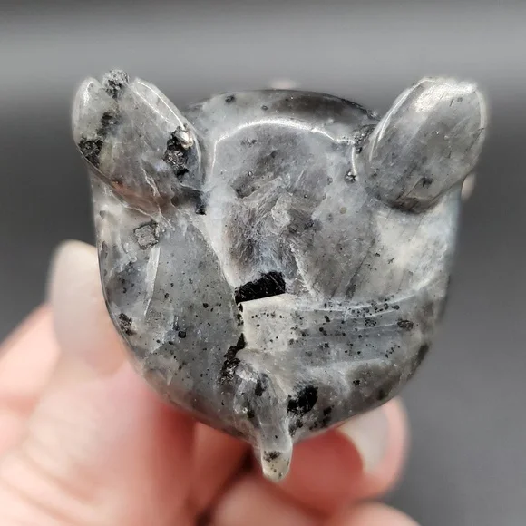 Black Rultilated Quartz Elephant 🐘 - Picture 5 of 5